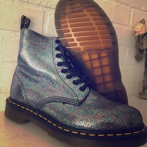 Holographic Dr. martens boots